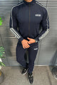 Adds Tipped Stripes Track Zipper Men's Co-Ord Set