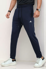 Adds Bottom Stripes Sportswear Trouser In Navy Blue