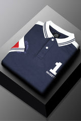 Hackt Lndn Prestige League #1 Edition Men's Polo Shirt In Navy Blue