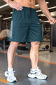 OverSized  All Day Wear Raw Edge Elastic Shorts In Navy Blue