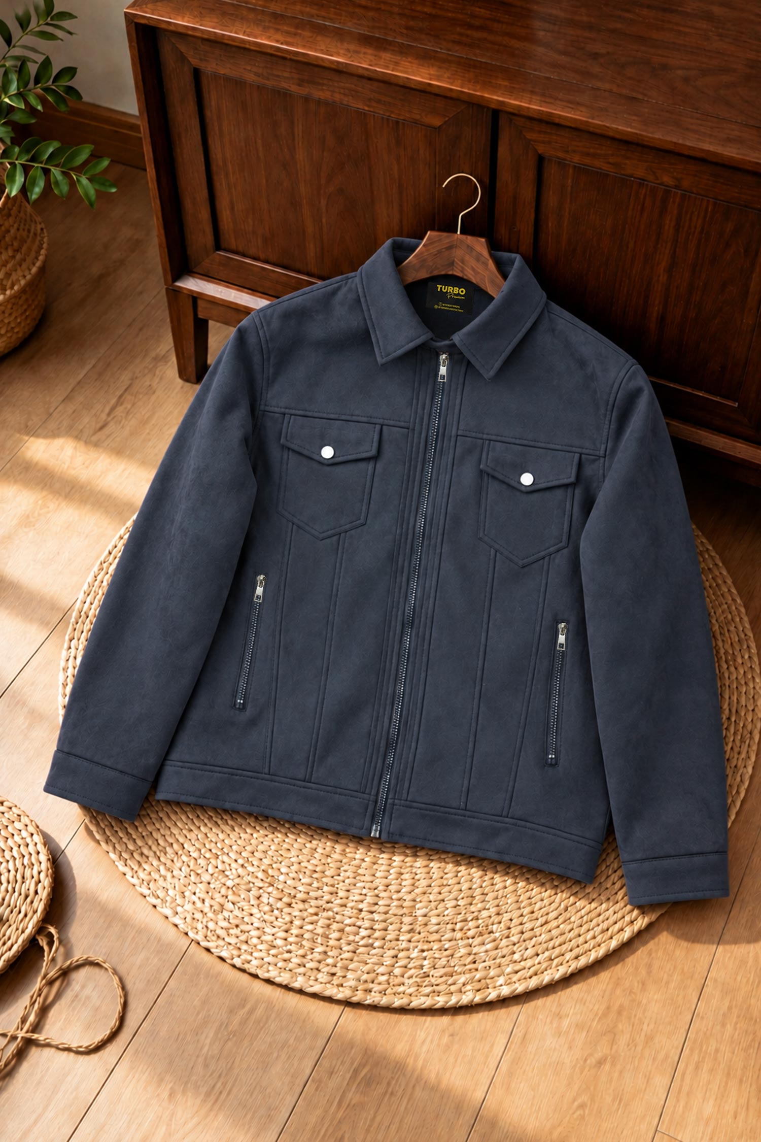 Turbo WindShell Bomber Imported Men's Suede Jacket