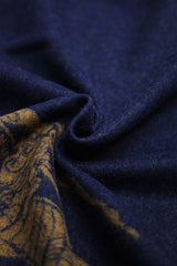 Brbrry Reversible Knight Extra Fine Wool Men Mufflers In Navy Blue