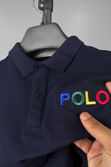 Rph Lren Polo Classic Fit Men's Polo Shirt In Navy Blue