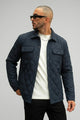 Regular Fit Self Design Imported Light Weight Jacket In Navy Blue