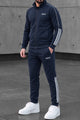 Adds Tipped Stripes Track Zipper Men's Co-Ord Set