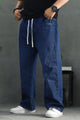 Turbo Casual Wide-Leg Denim Cargo Jeans