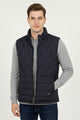 Sleeveless Reversible Perashoot Imported Men's Gilet In Navy Blue