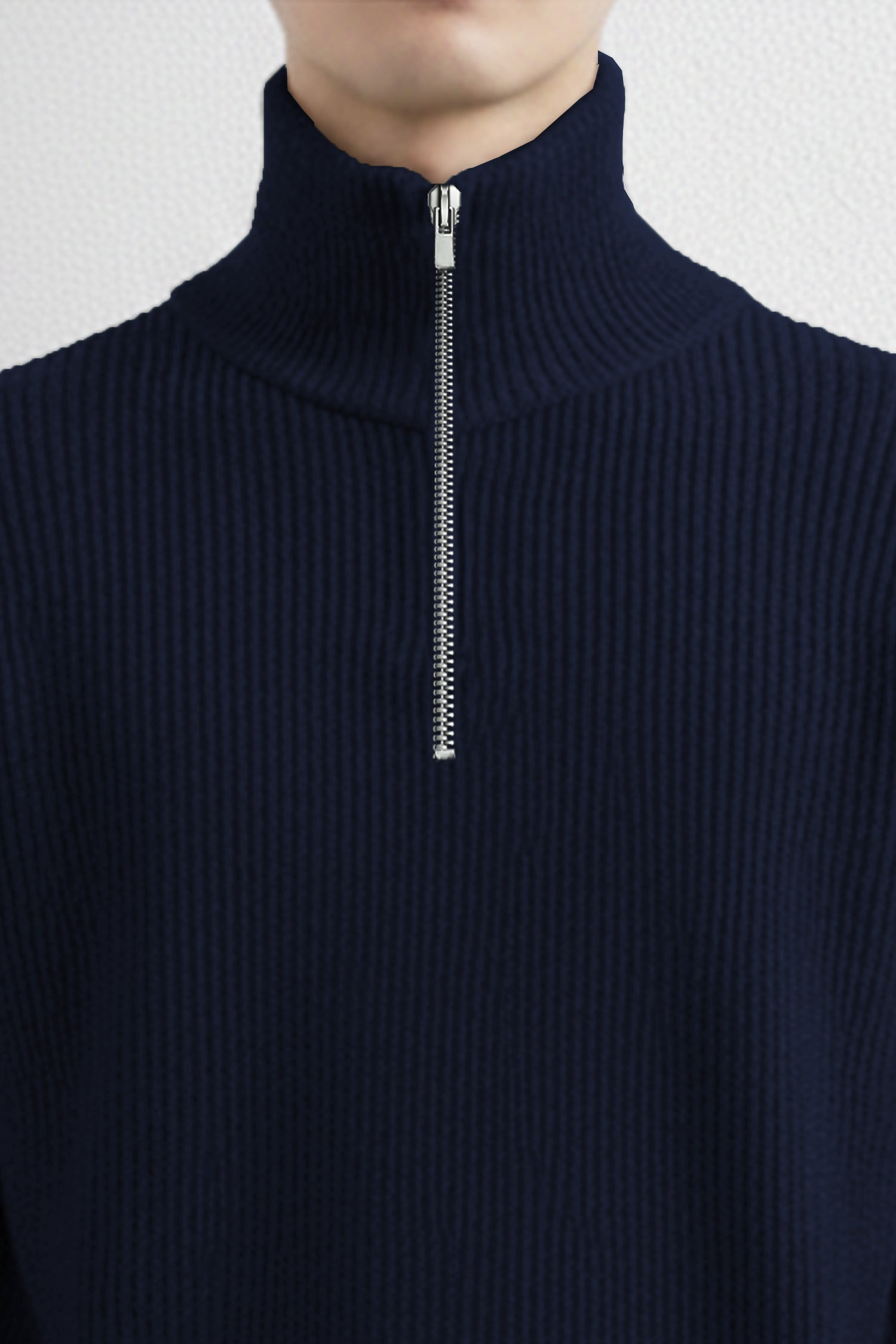 Turbo merino quarter zip Imported Men's Sweater