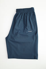 Turbo Trackside Triple Stripe Big Size Dry-Fit Men's Shorts In Navy Blue