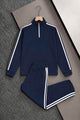 Turbo Signature Retreat Relaxed Men's Co-Ord Set In Navy Blue
