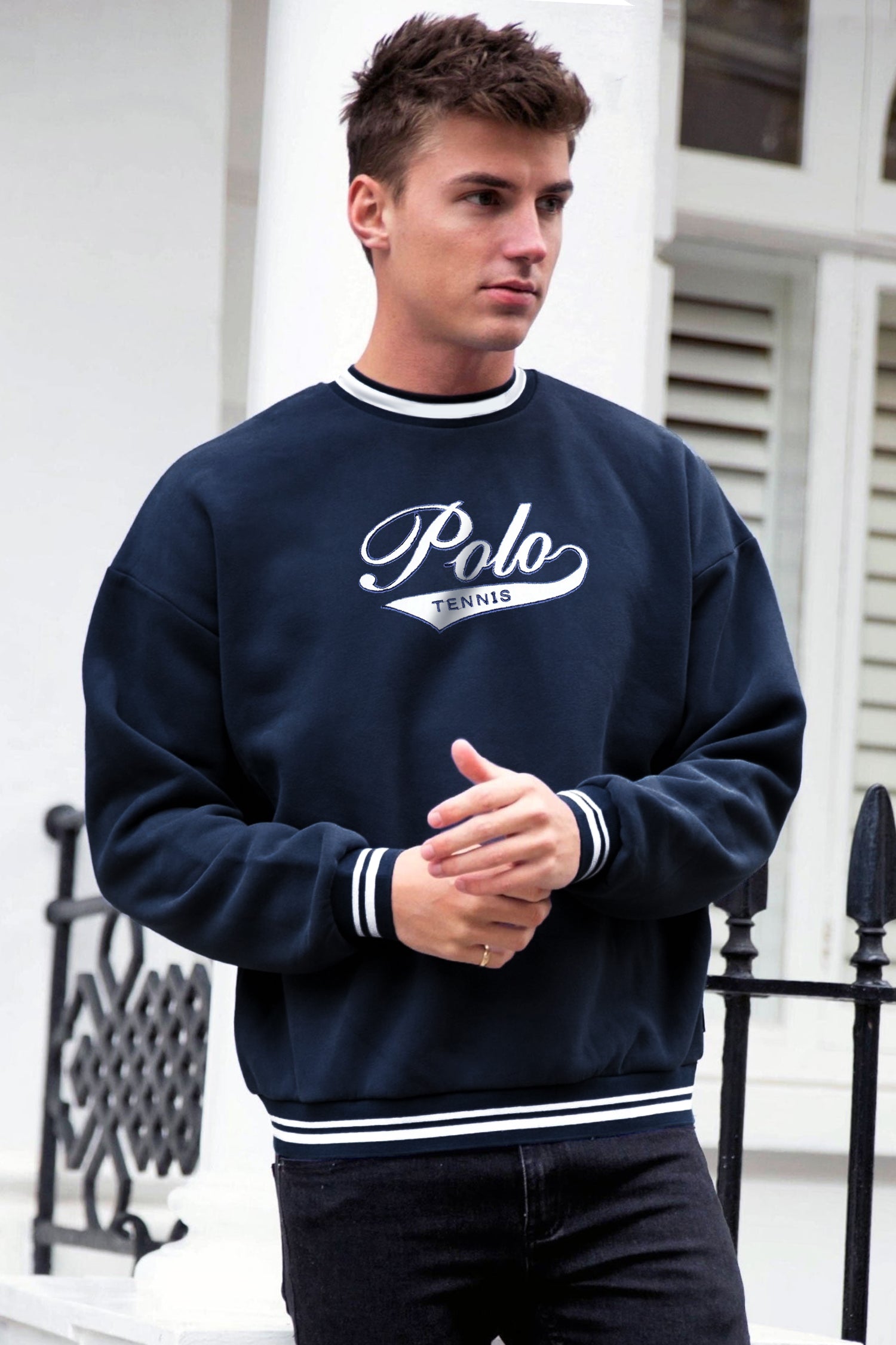 Polo Rph Lren Tennis Crew Neck Men's Full Sleeves Sweatshirt