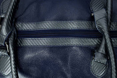 Tomy Hilfgr Imported Signature Strap Travel bag in Navy Blue