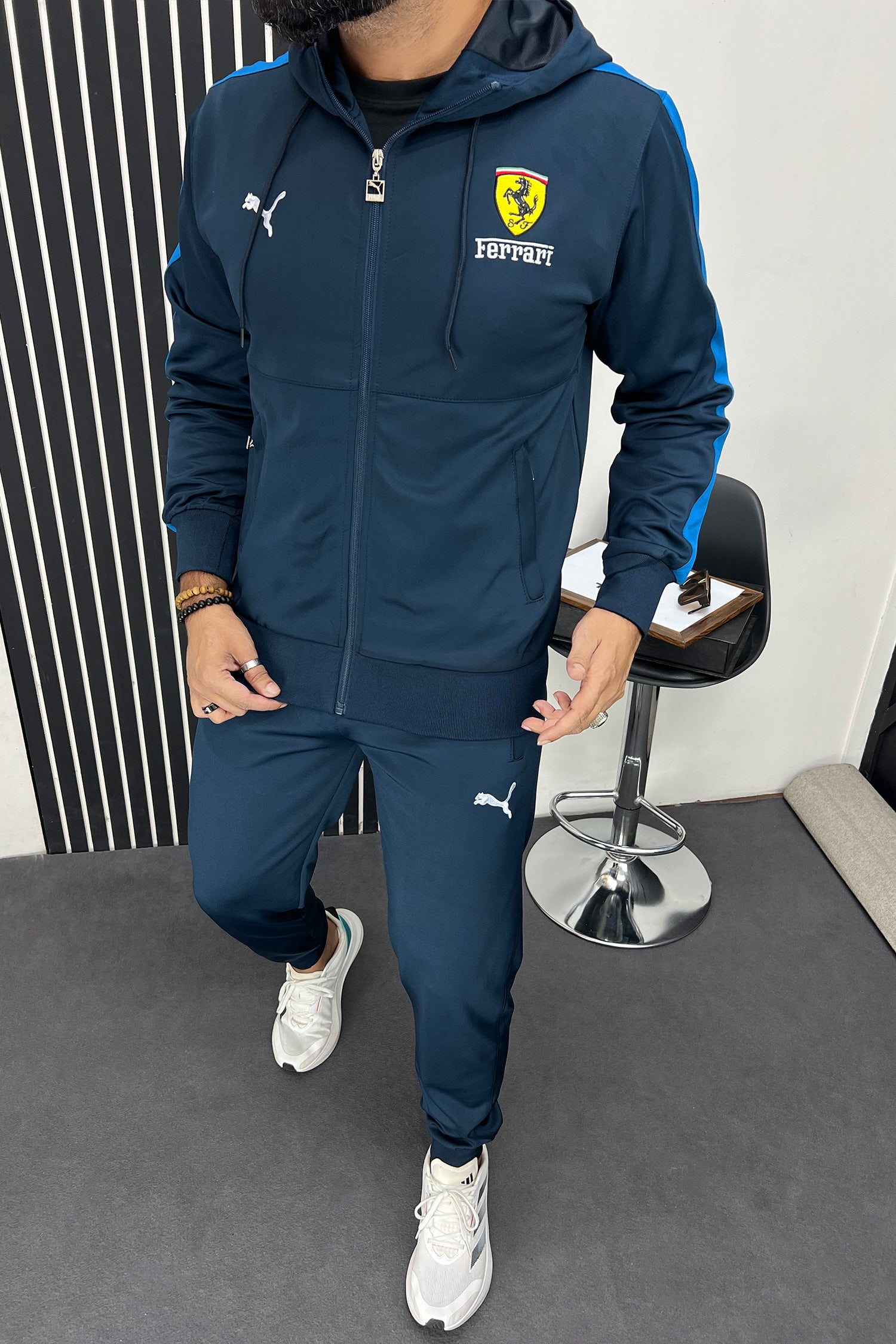 Ferrari x Pma Sportswear Men Zipper Tracksuit