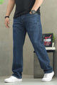 Turbo Essential Relaxed Slim Fit Denim Jeans In Navy Blue