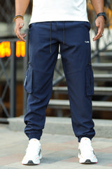 Turbo 6 Pockets Dryfit Cargo Trouser in Navy Blue