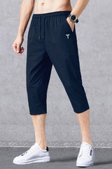 Turbo Autograph Series Dry-Fit Men's Shorts In Navy Blue