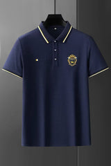 Imitation Premium Men's Polo Shirt In Navy Blue
