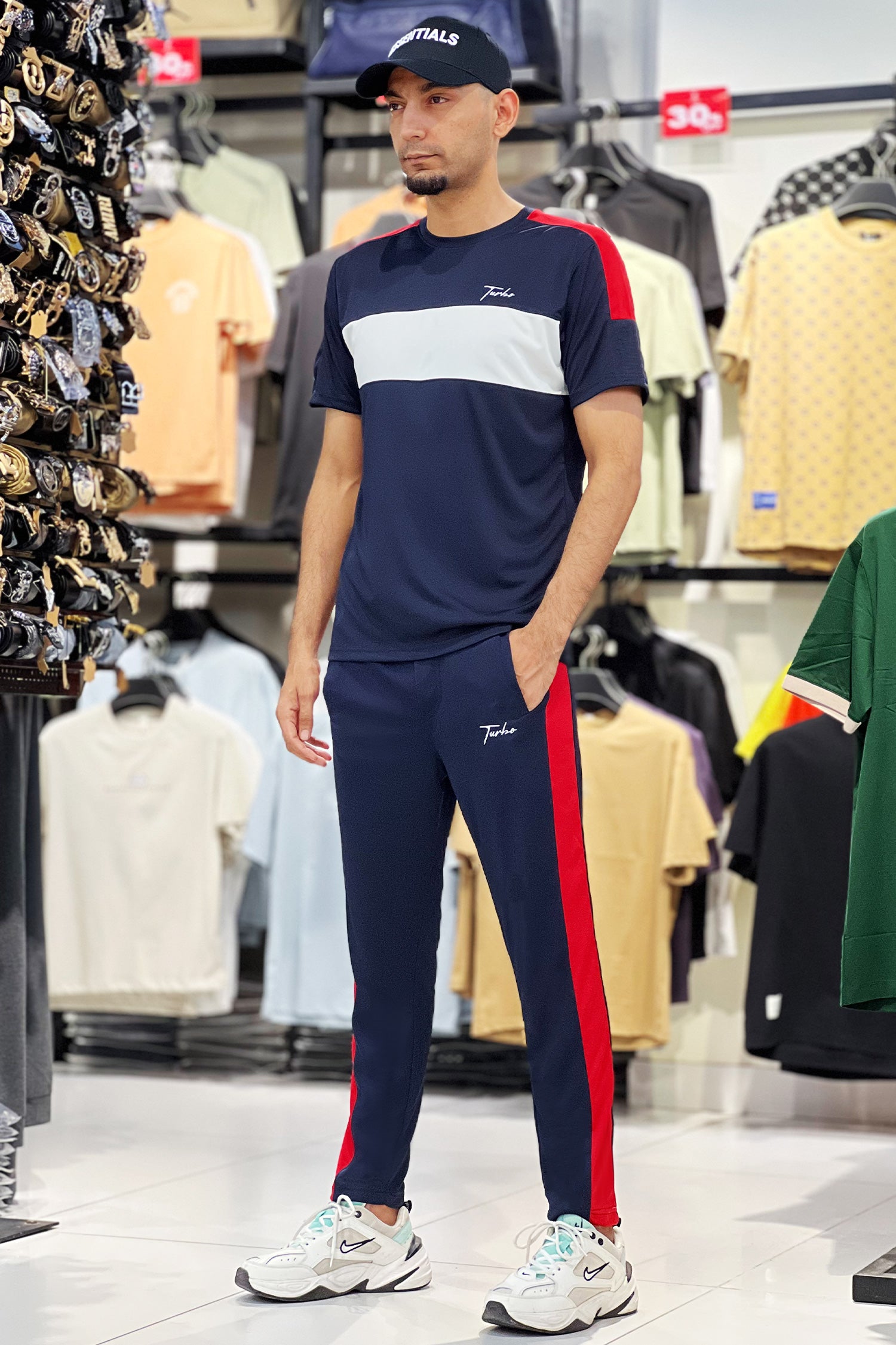 Turbo Color-Block Pannel Quick-Dry Tracksuit
