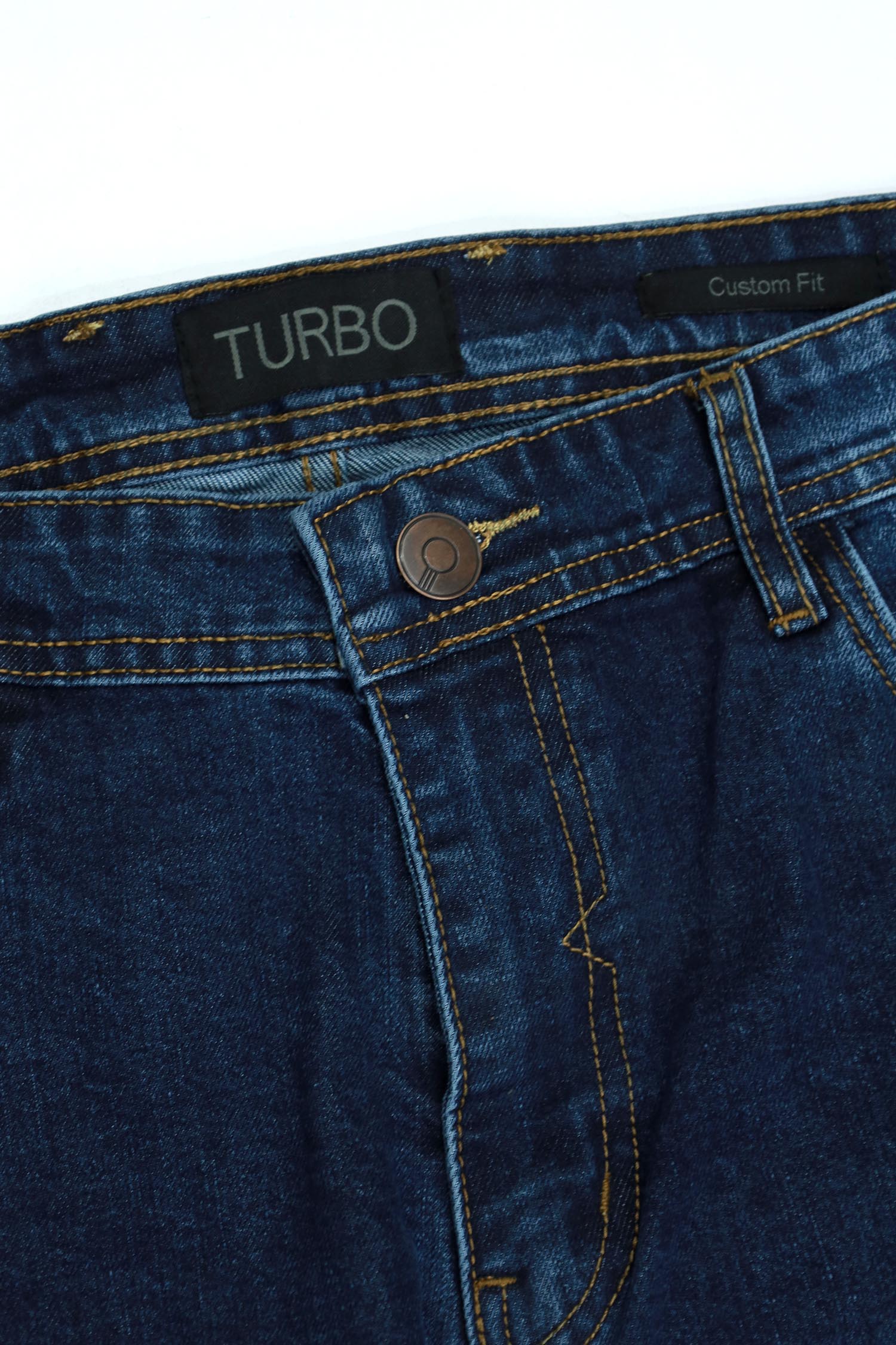 Turbo Big Size Jeans Navy Blue