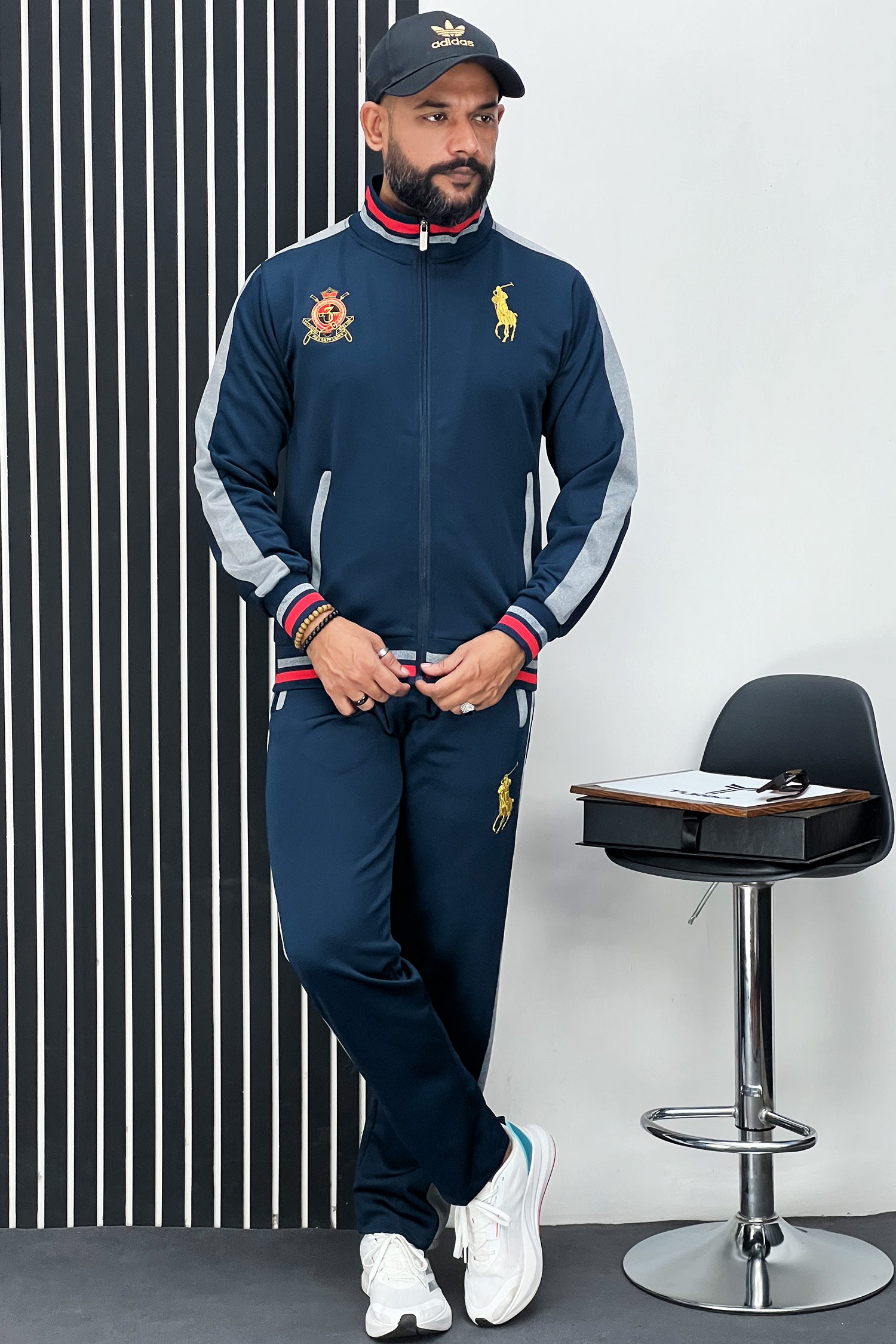 Rph Lurn Polo Sportswear Men Zipper Tracksuit