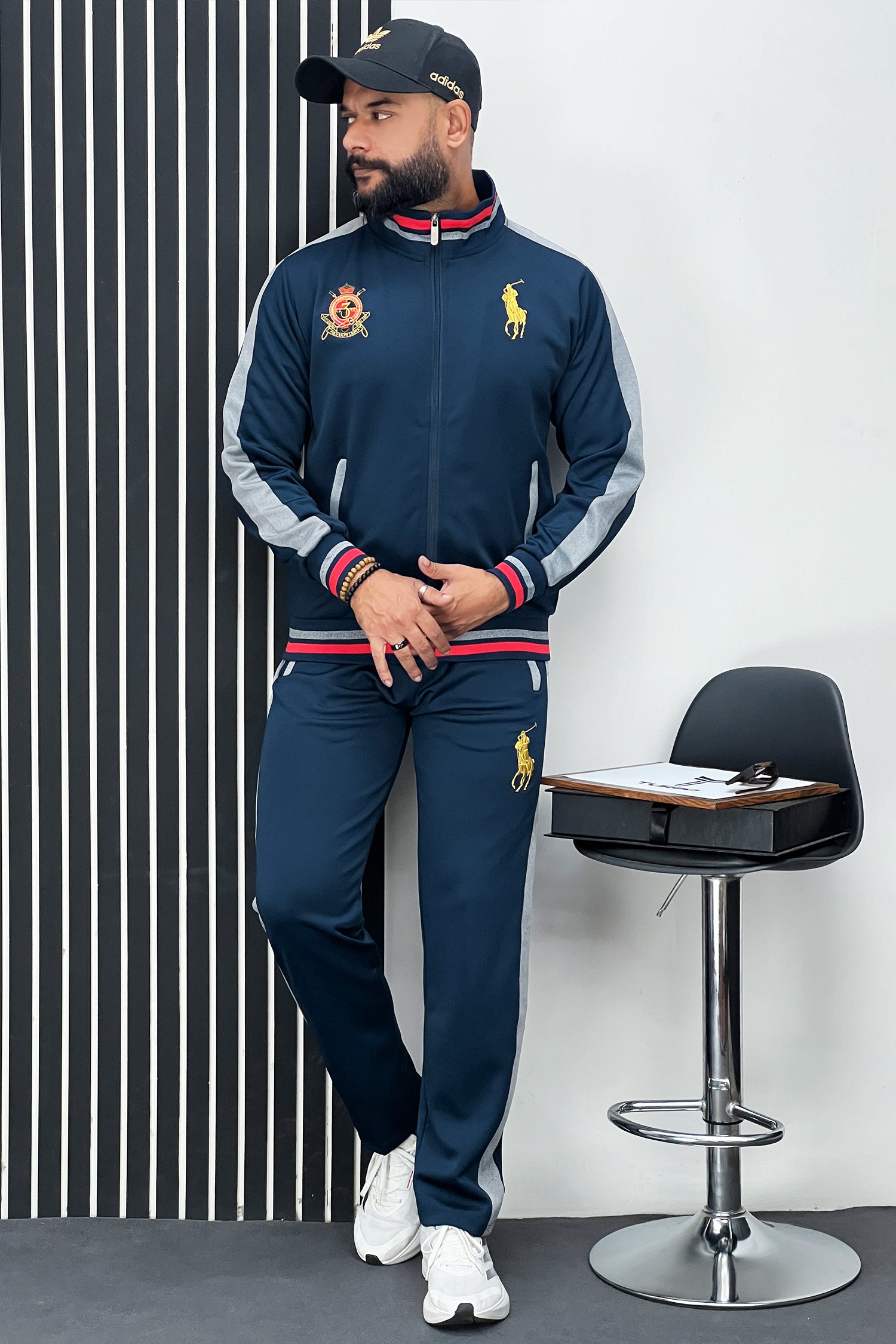 Rph Lurn Polo Sportswear Men Zipper Tracksuit