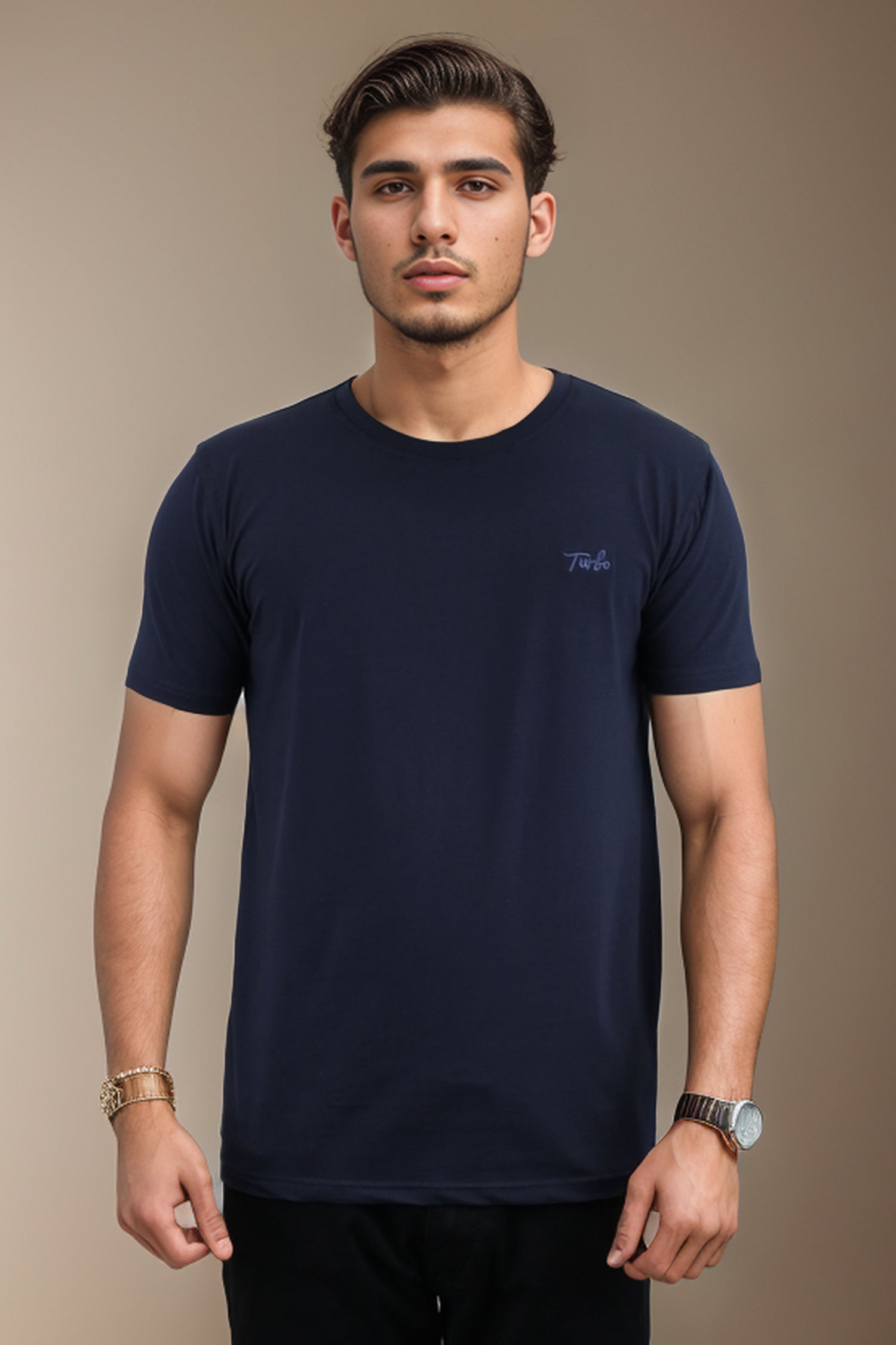 Turbo Premium Plain Round Neck T-Shirt