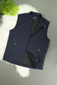 Diamond Quilted Heritage Vest Imported Men's Gilet In Navy Blue