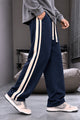Turbo Club Striped Wide-Leg Loose Bottom Trouser