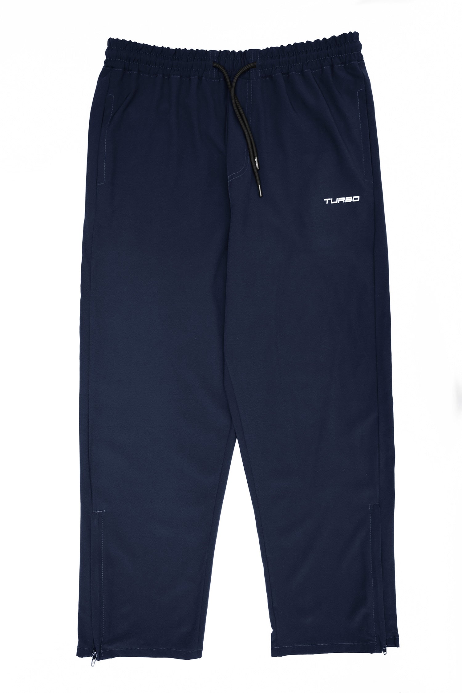 Turbo Loose Bottom Zip Style Imported Sportswear Trouser in Navy Blue