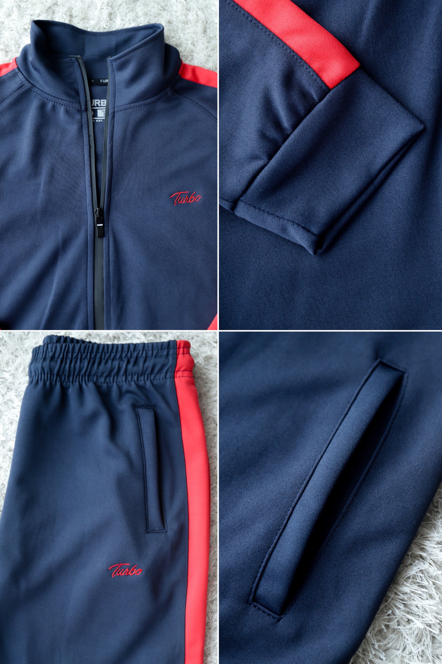 Turbo Panel Line Men Zipper Tracksuit