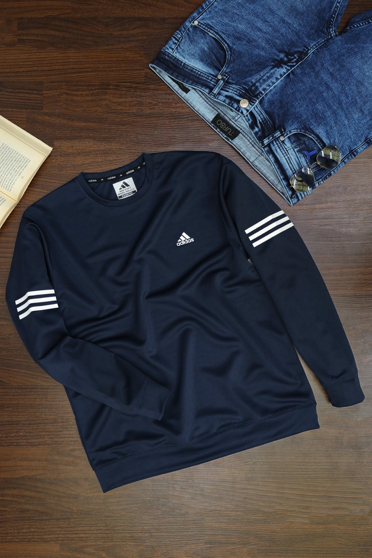 Adds Future Icon 3-Stripes Full Sleeves Sweatshirt