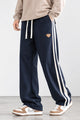 Turbo Club Striped Wide-Leg Loose Bottom Trouser