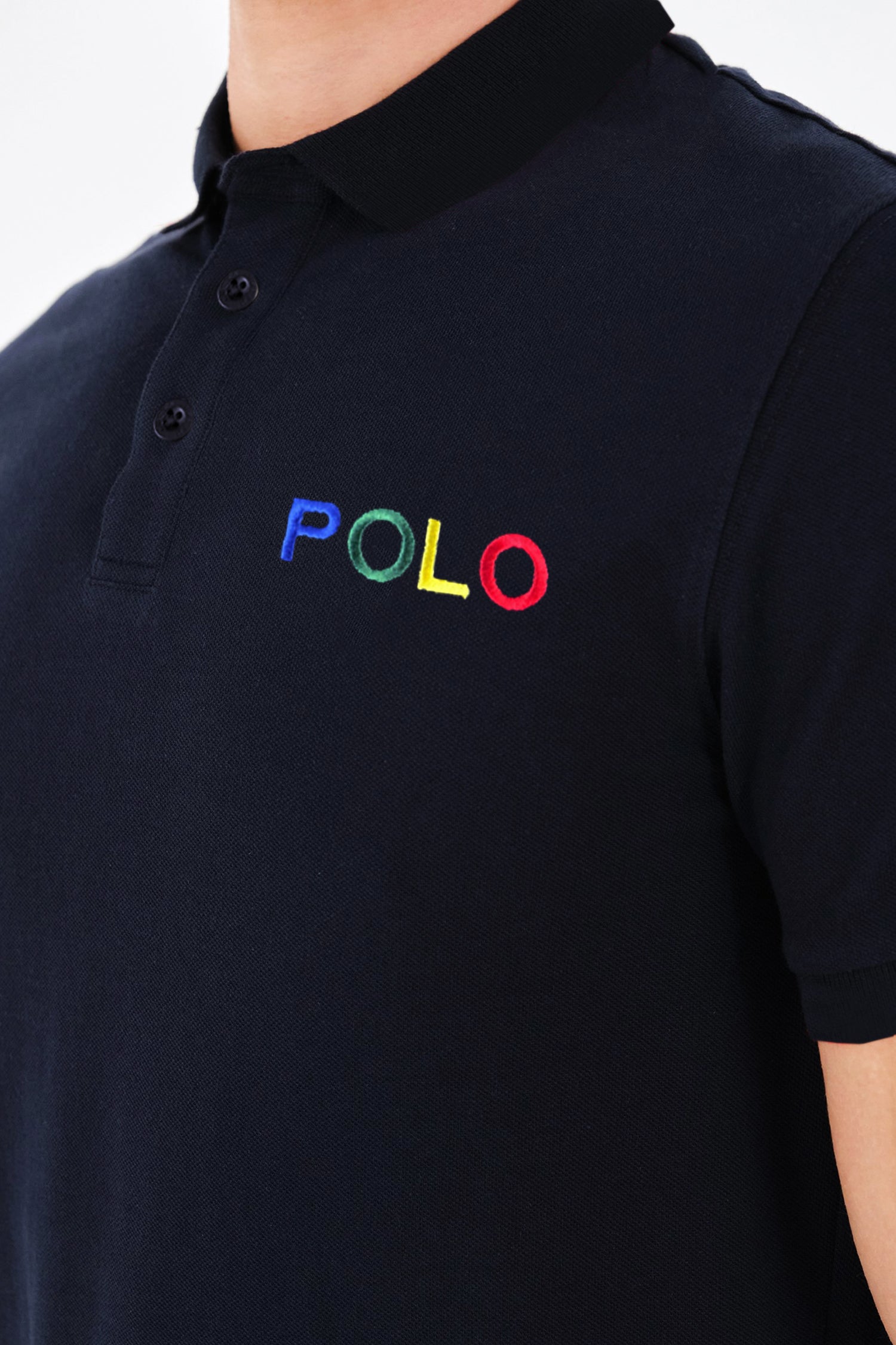 Rph Lren Polo Classic Fit Men's Polo Shirt In Navy Blue