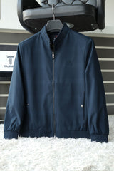 Authentic ColorBlock Men's Imported Light Weight Jacket In Navy Blue