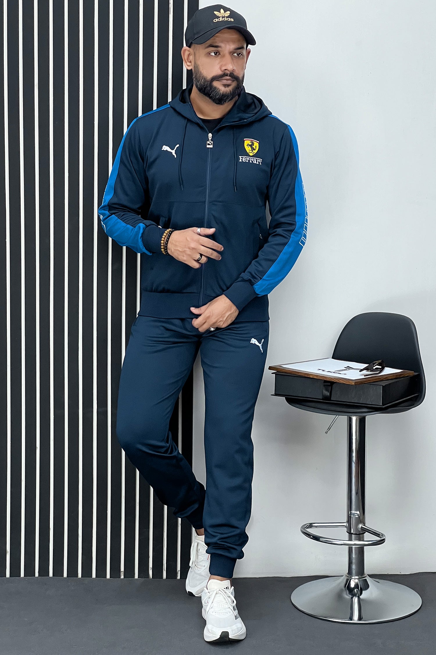 Ferrari x Pma Sportswear Men Zipper Tracksuit