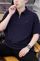 Tmy Essential Zip Style Big Size Polo Shirt