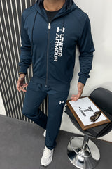 Undr Armr Hoodie Style Sportswear Men Zipper Tracksuit