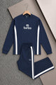 Turbo Knitted Side Panel Round Neck Men's Co-Ord Set