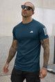 Adds Own The Run Imp Dry-Fit Tee in Navy Blue