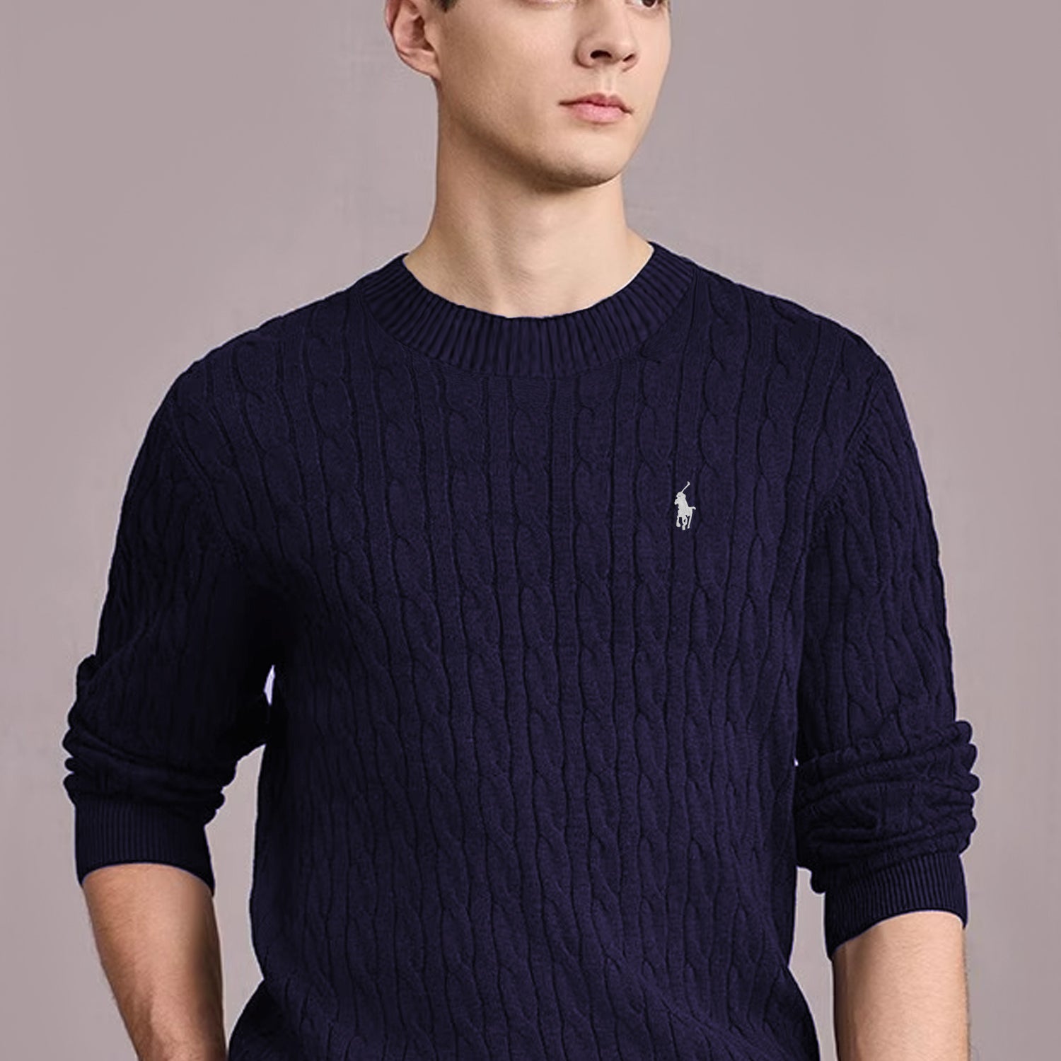 Turbo Knitted Cashmere Imported Men's Sweater