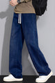 Turbo Casual Wide-Leg Denim Cargo Jeans