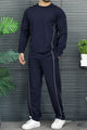 Turbo Athletic Warm-Up Men's Co-Ord Set In Dark Navy