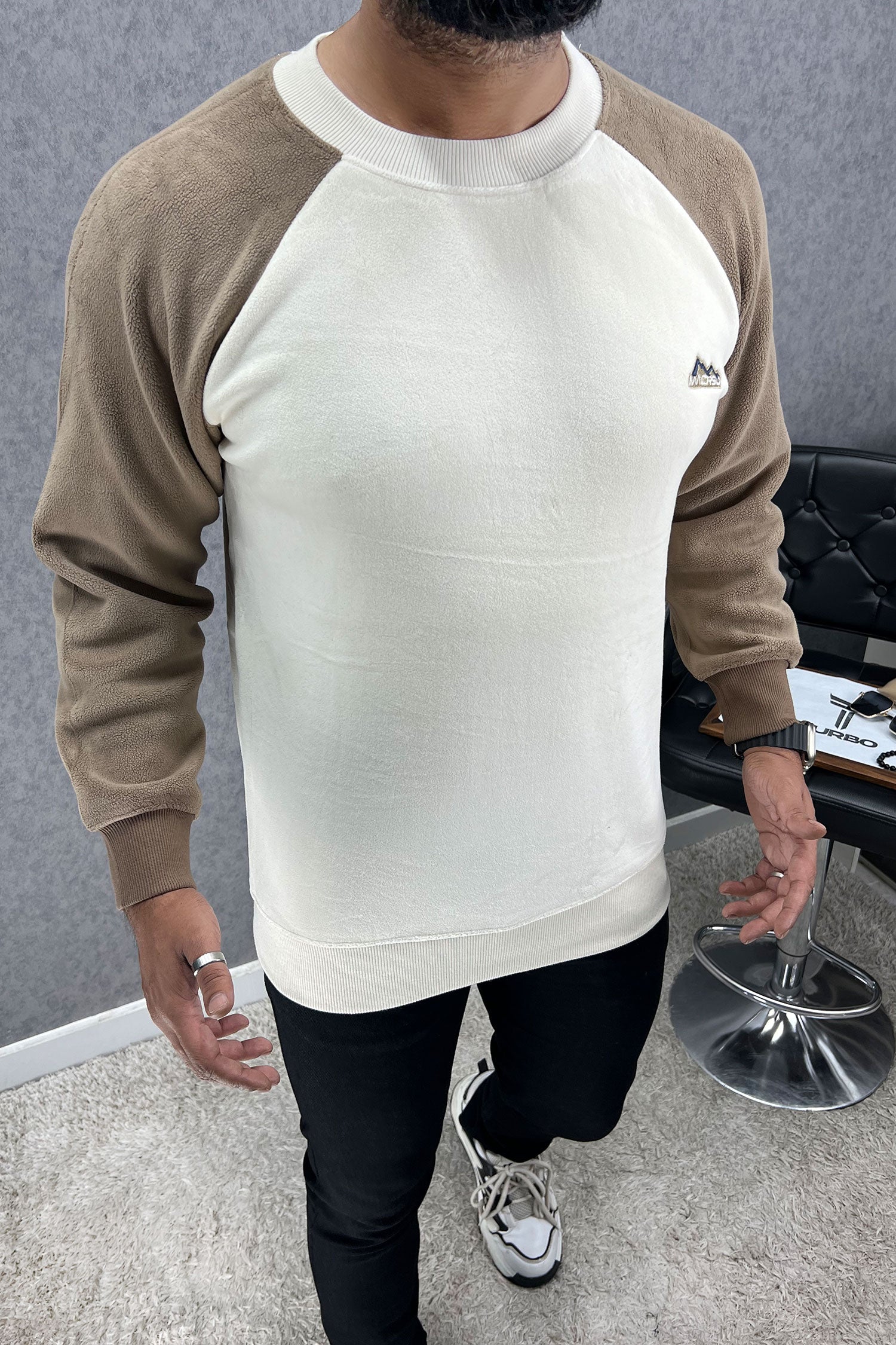 Down Shoulder Style Imported Men's Sweatshirt