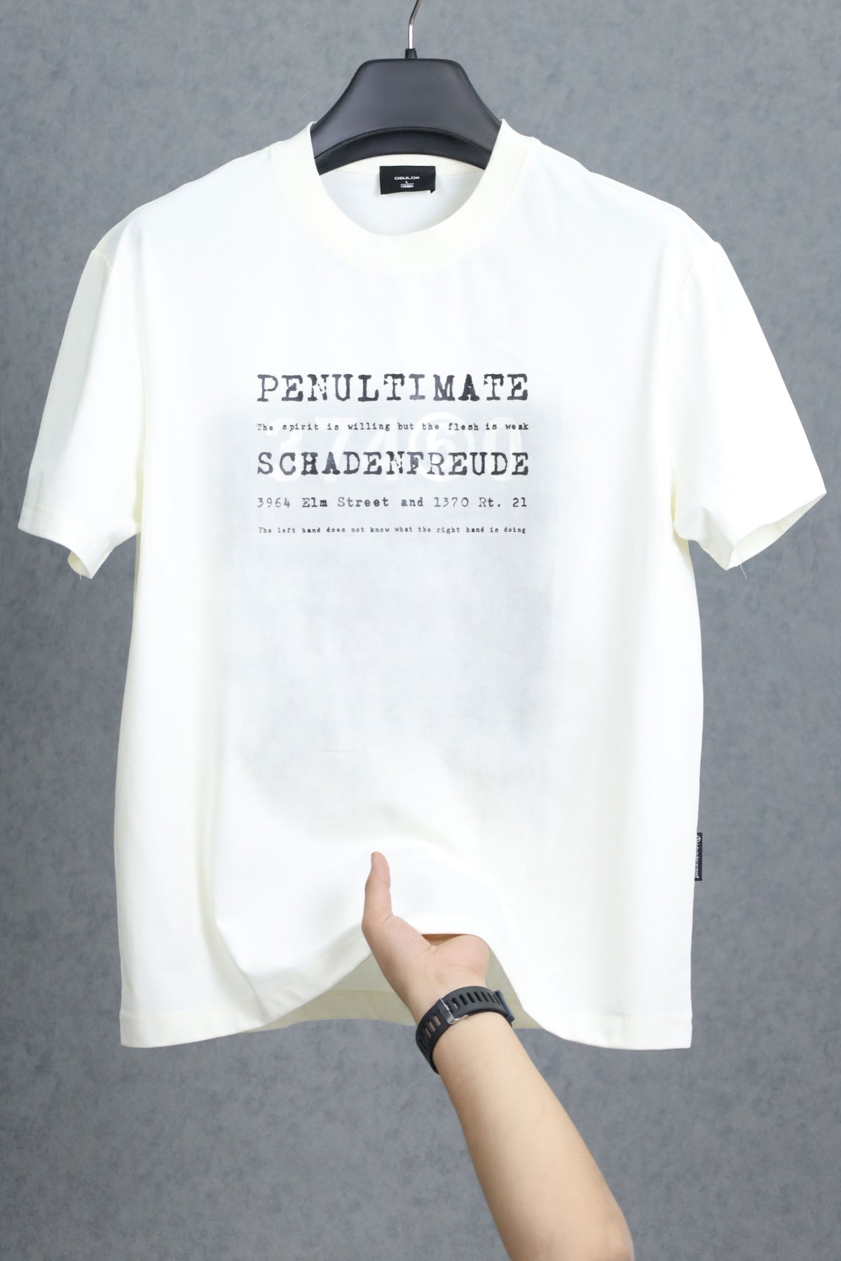 Oslor Motivational Quote Crew Neck Tee