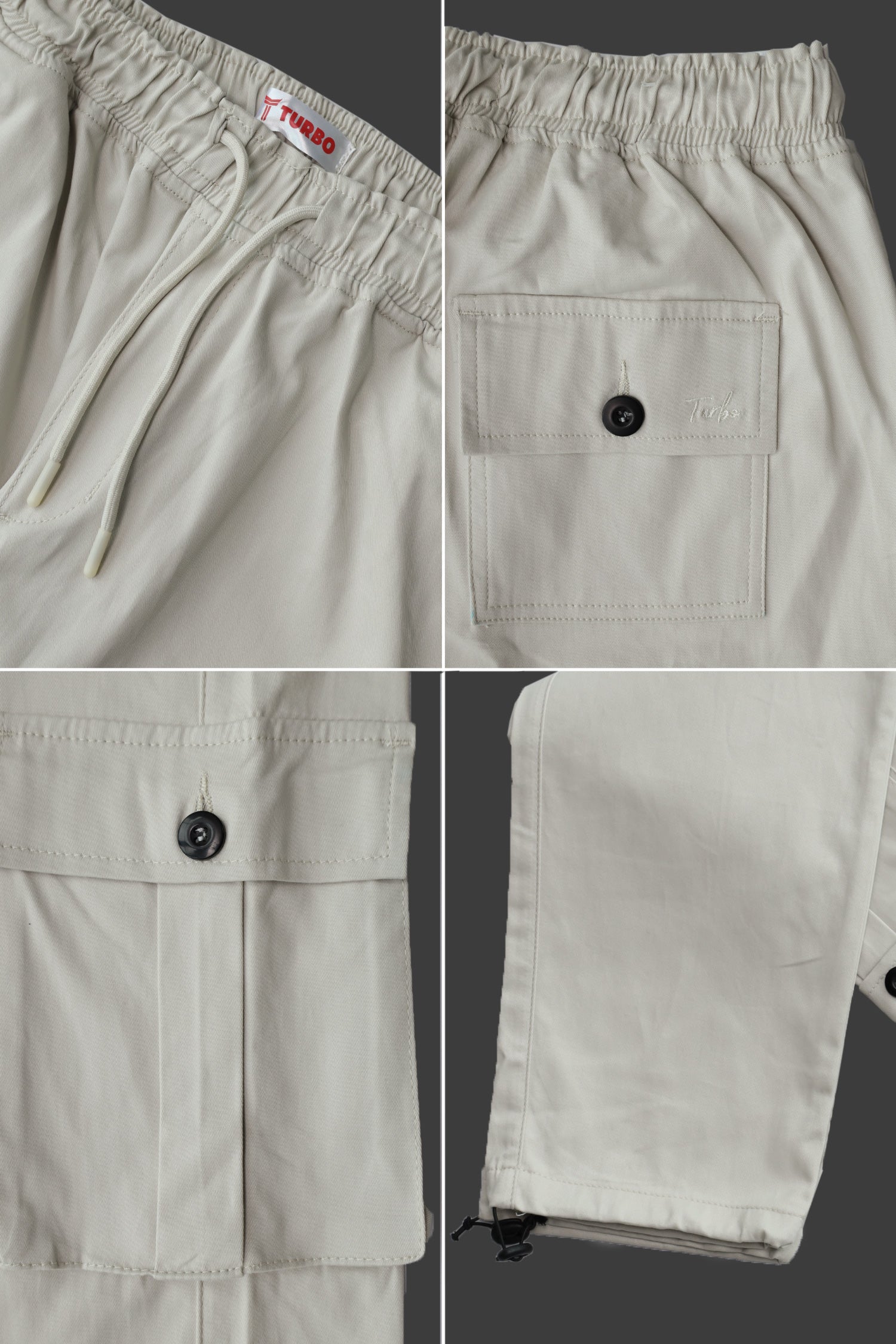 Turbo's 6 Pockets Loose Bottom Cargo Trouser