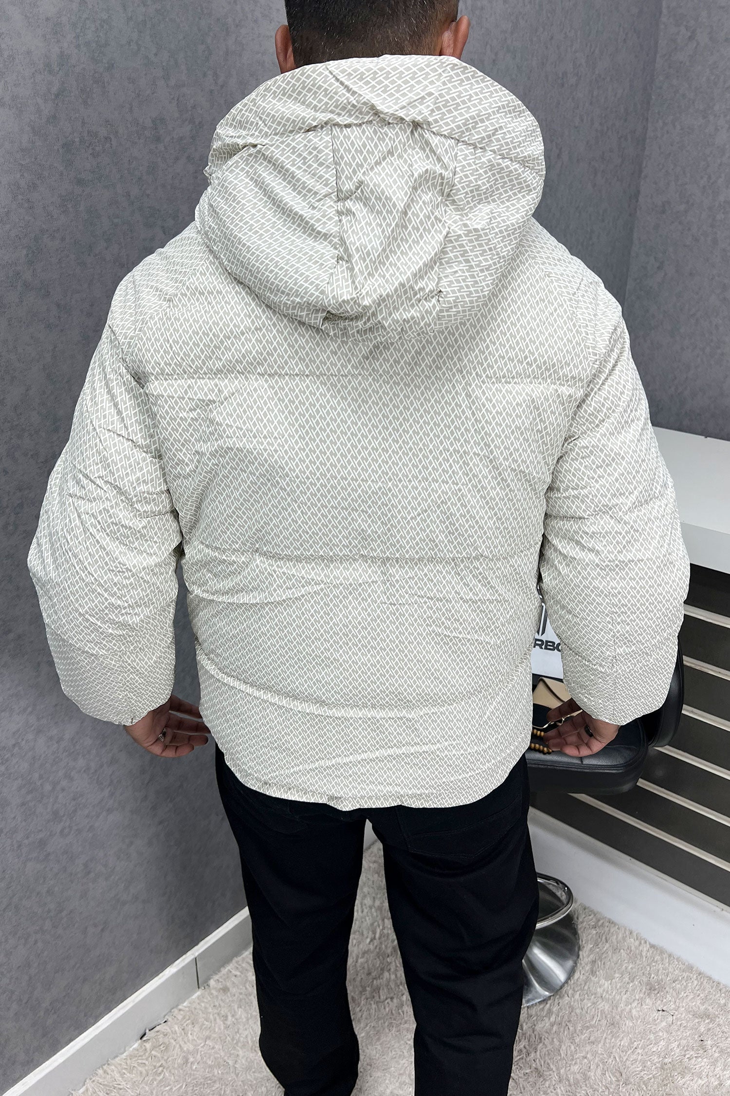 Trnd Man Textured Pocket Style Padded Imported Puffer Jacket