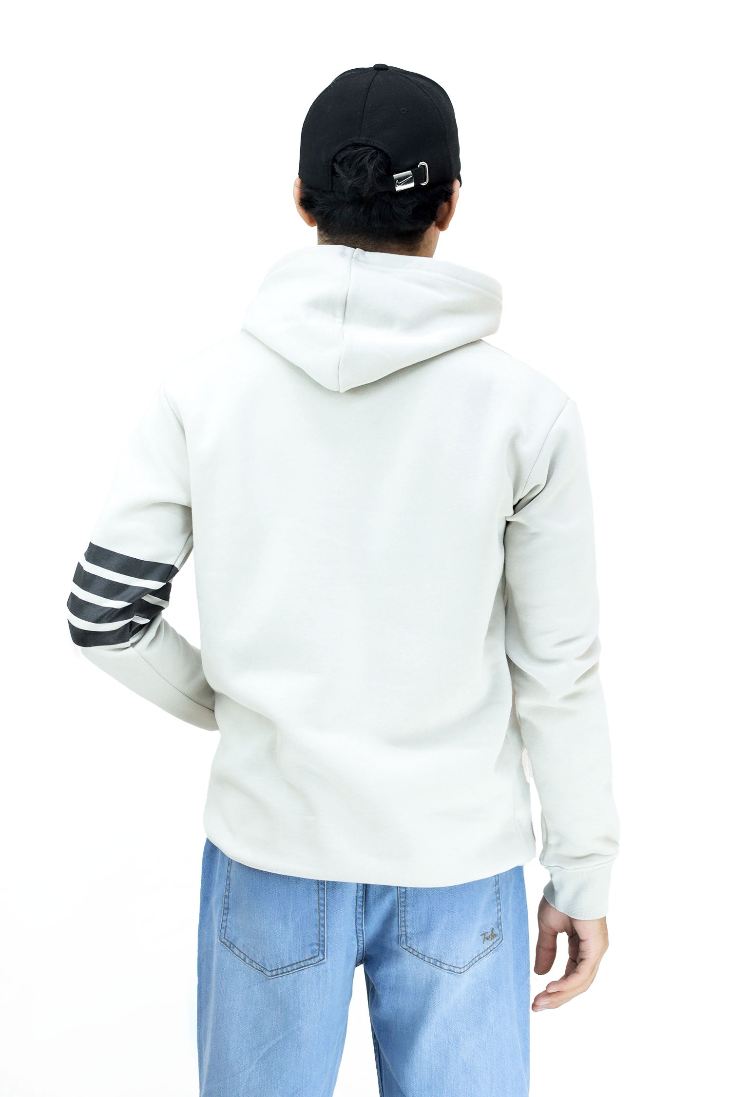 Turbo Arm Stripe Fleece Hoodie