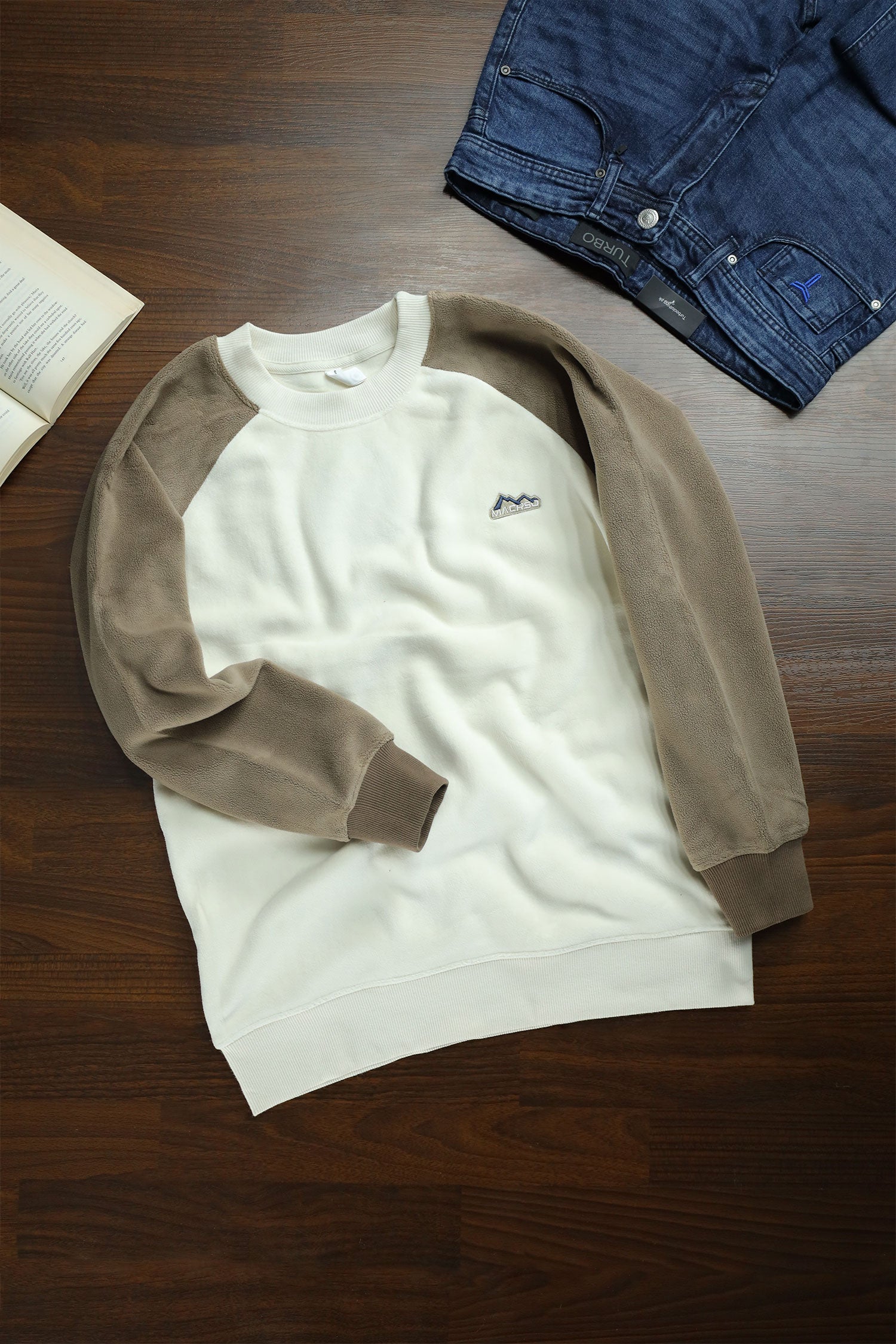 Down Shoulder Style Imported Men's Sweatshirt