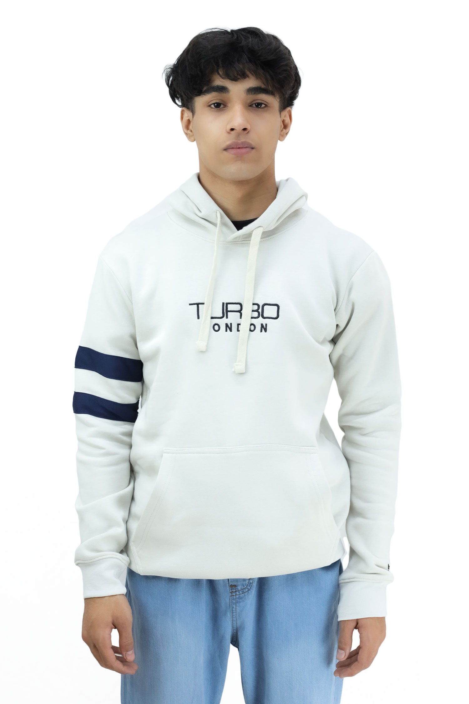 Turbo Elbow Panel Stripe Fleece Hoodie