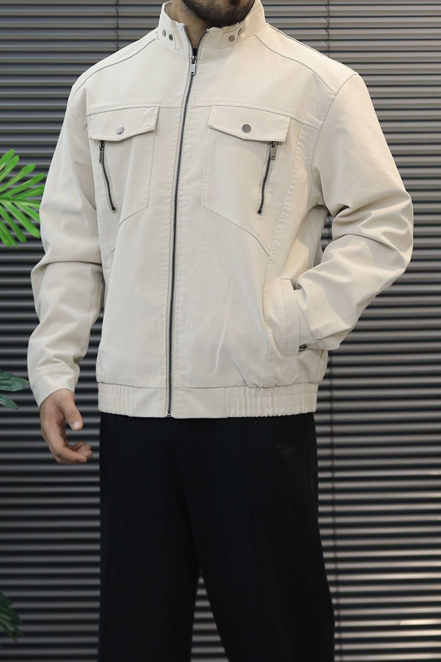 Turbo Light-Weight Bain Style Imported Suede Leather Jacket